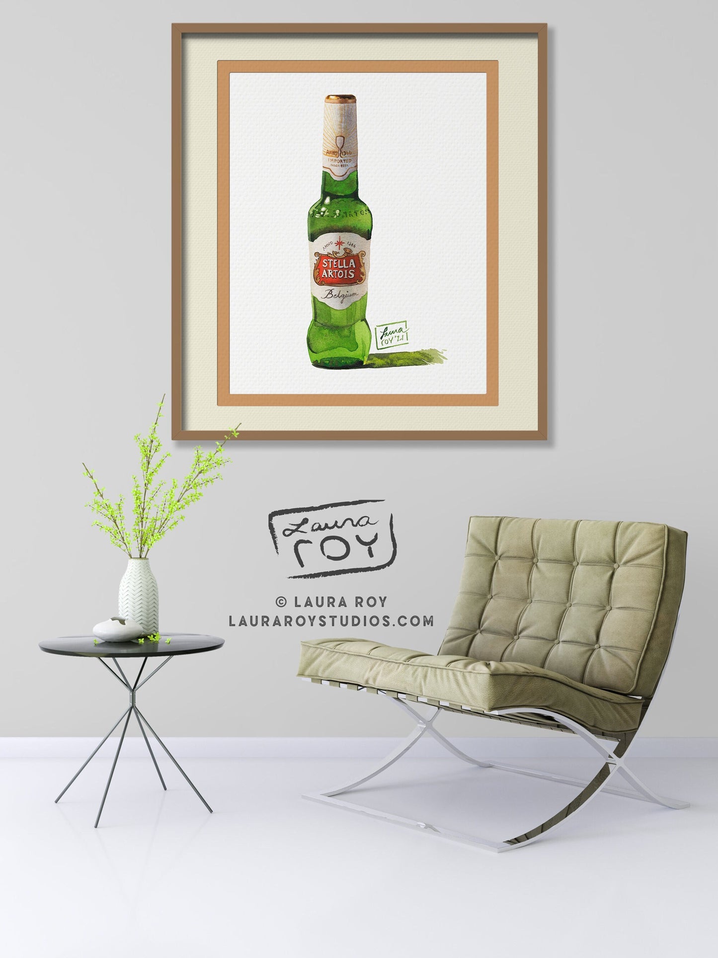 Stella Artois Watercolor | Giclée Print