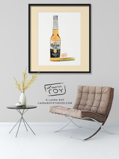 Corona Extra Watercolor | Giclée Print