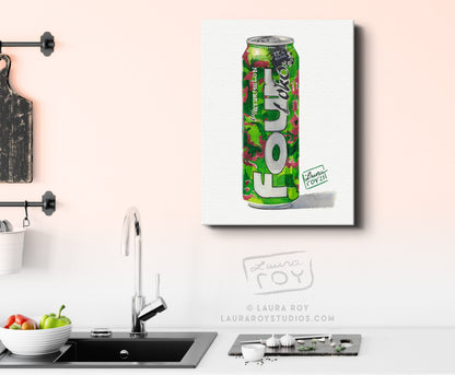 Four Loko Watermelon Watercolor | Giclée Print