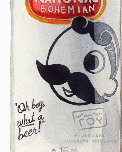 Natty Boh Watercolor | Giclée Print