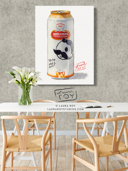 Natty Boh Watercolor | Giclée Print