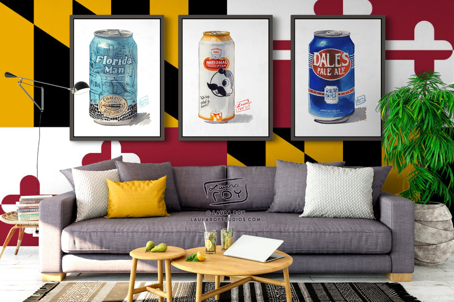 Natty Boh Watercolor | Giclée Print