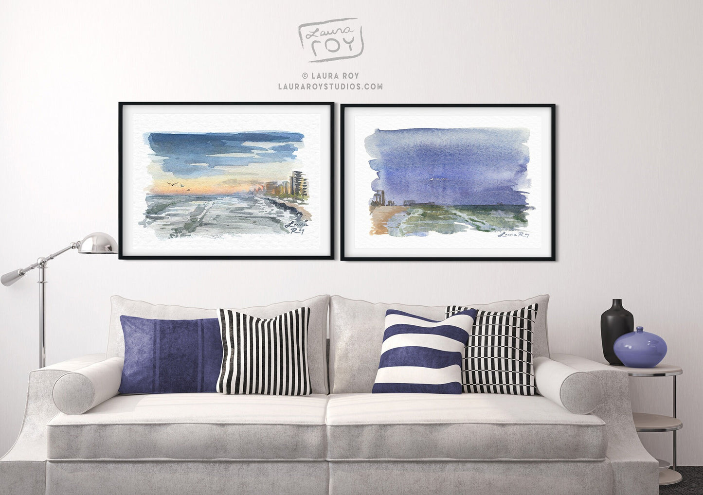 Calm Daytona Watercolor | Giclée Print