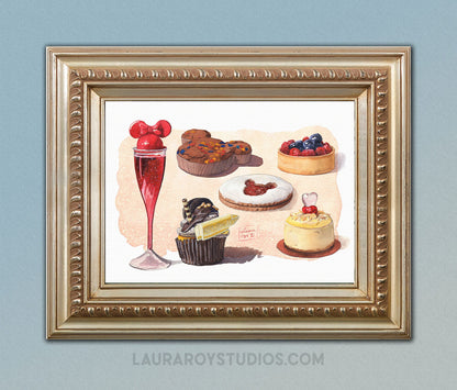 Desserts of Disney III | Watercolor Giclée Print | Disney World and Disney Springs Treats Paintings