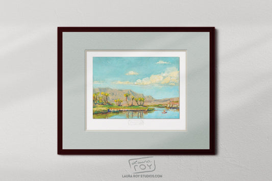 Lake Las Vegas Oil Painting | Giclée Print