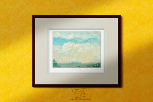 Texas Hill Country Clouds Oil Painting | Giclée Print