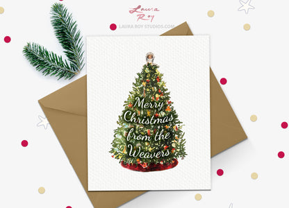 Decorated Christmas Tree Card/Set