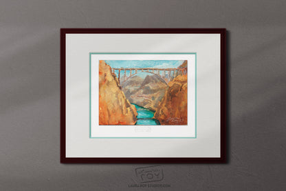 Hoover Dam Oil Painting | Giclée Print