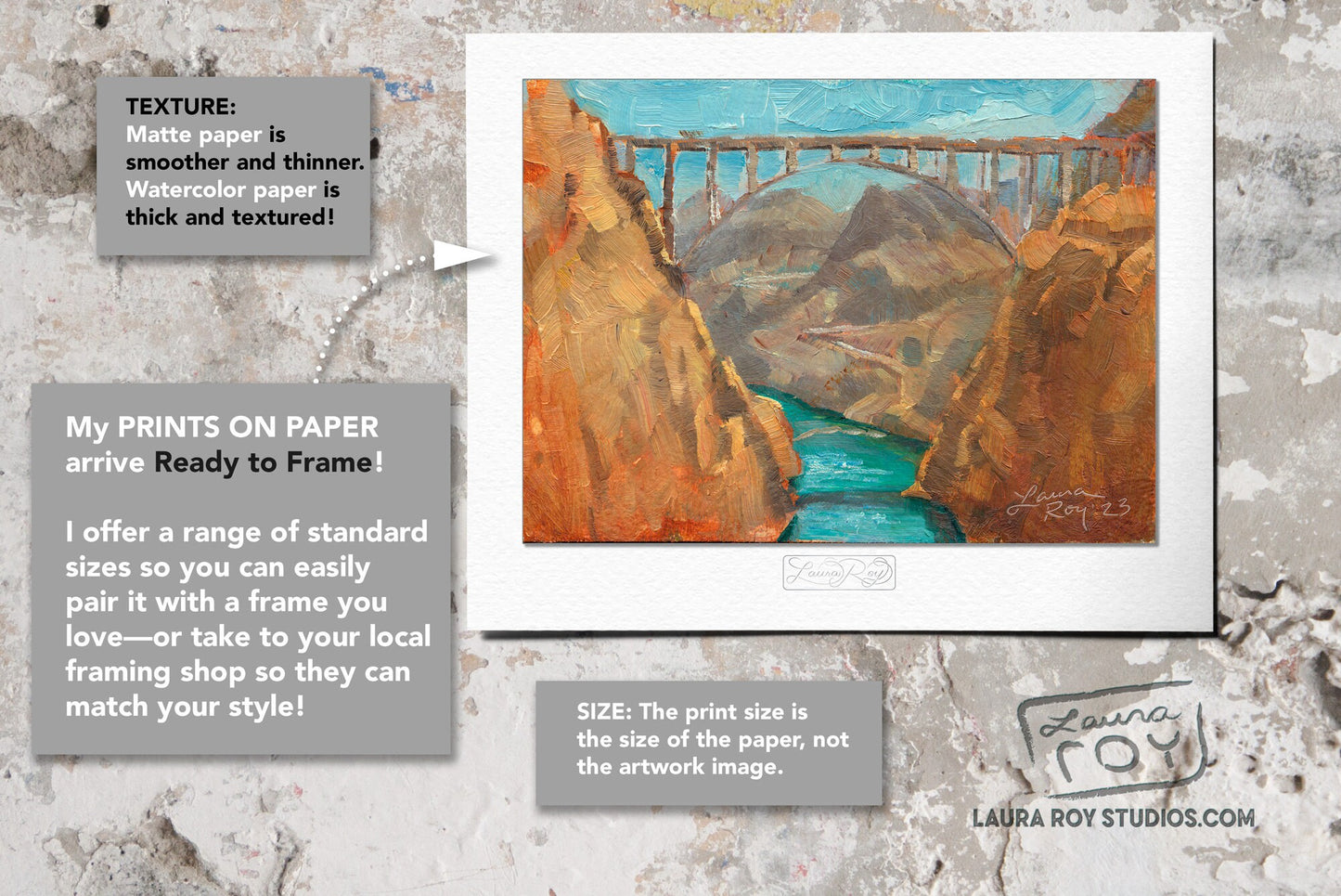 Hoover Dam Oil Painting | Giclée Print