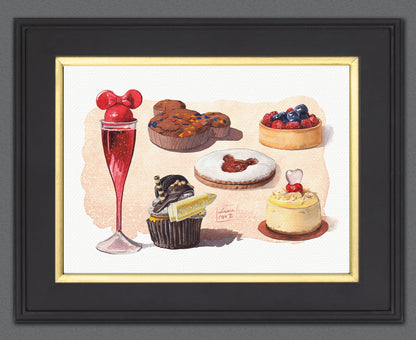 Desserts of Disney (Choose 3) Watercolors | Giclée Prints