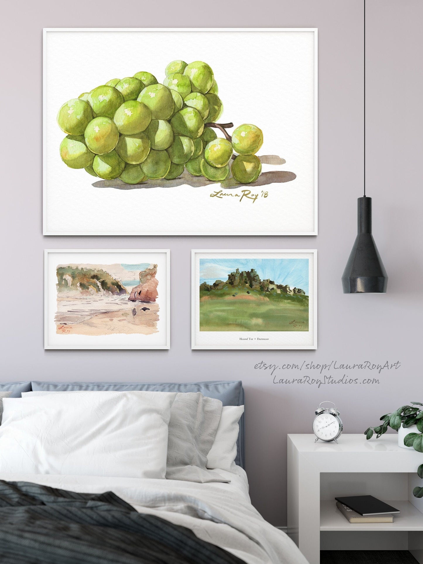 Wine Grapes Watercolor | Giclée Print