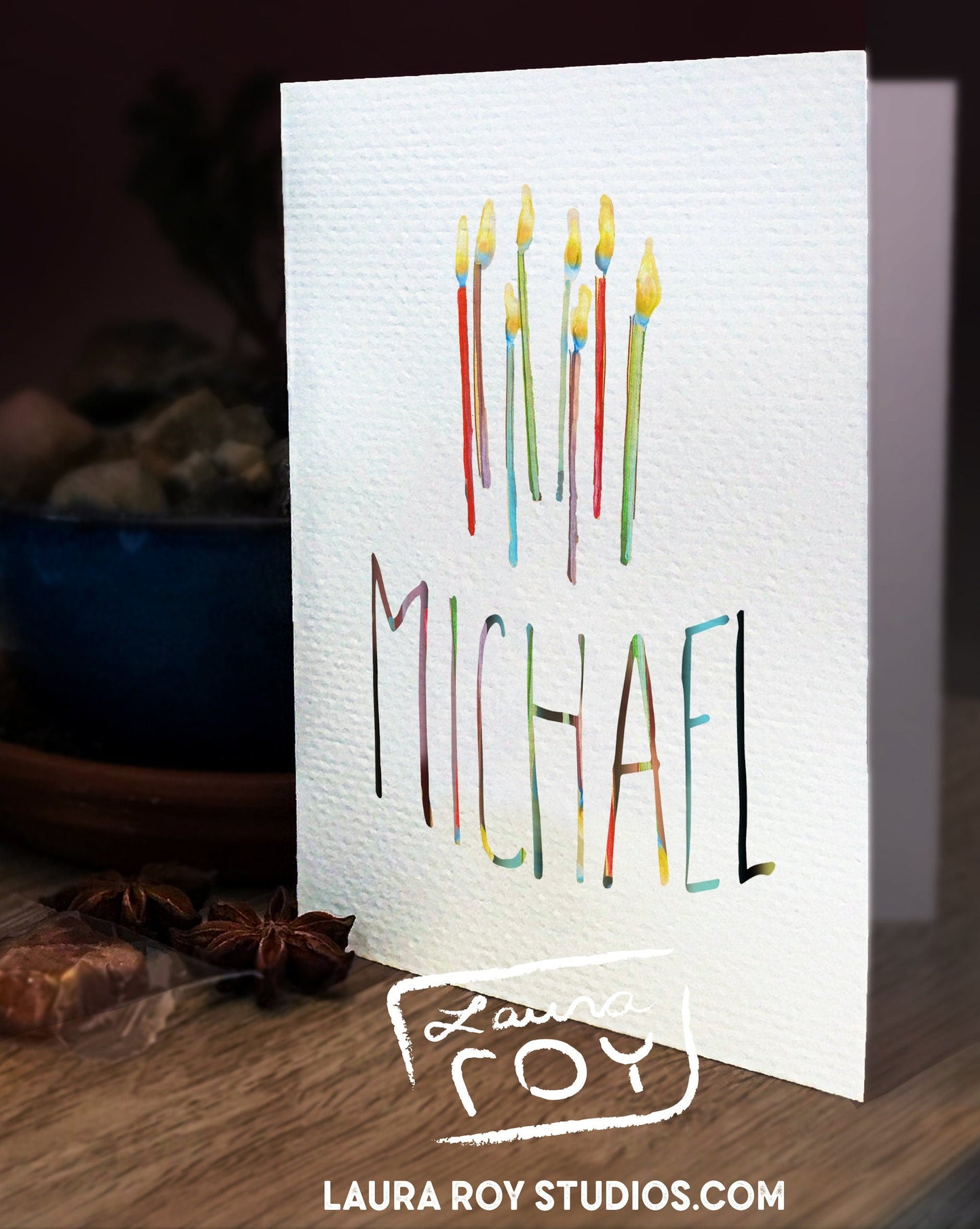 Pine Cones Holiday Card/Set